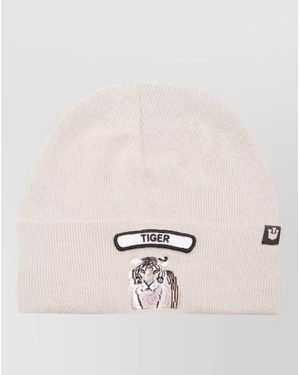 Goorin Bros Merino Wool Tiger Power Ribbed Beanie - Natural