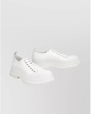 McQueen Canvas Low-Top Trainers - White