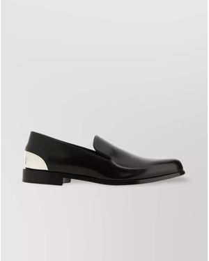 McQueen Leather Loafers - Black