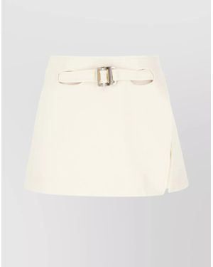 Dion Lee Belted Short Skirt - Natural