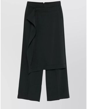 Ami Paris Wide-Leg Trousers - Black