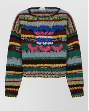 Celine Alpaca Wool Sweatshirt - Multicolor