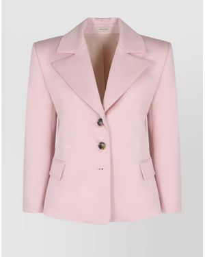 The Mannei Arda Single-Breasted Three-Button Blazer - Pink