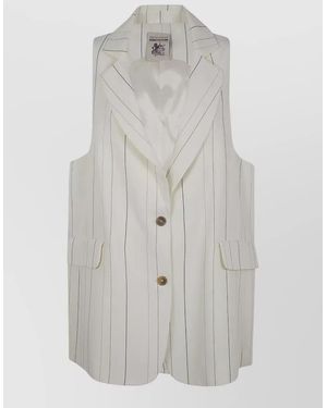 Semicouture Suit Waistcoat - White