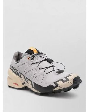 Salomon Mesh Silk Pull Tab Rubber Sole Trainers - Metallic