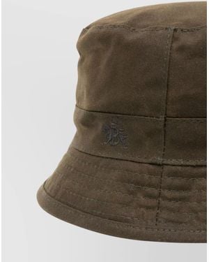 Baracuta Waxed Cotton Bucket Hat - Green