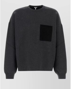 Loewe Stretch Knit Jumper - Black