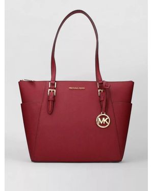 Michael Kors Leather Tote Bag - Red