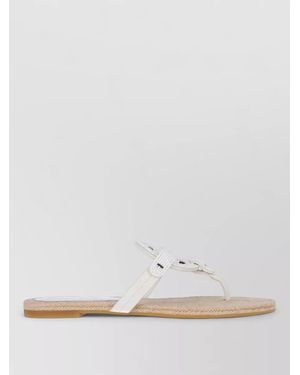 Tory Burch Leather Ballet Sandals - White