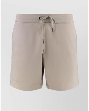 Canada Goose Drawstring Waist Cotton Bermuda Shorts - Grey
