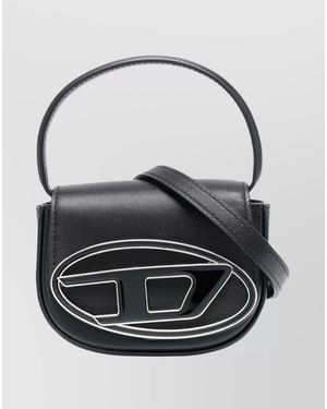 DIESEL 1Dr Extra Small Leather Cross-Body Bag - Black