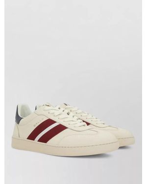 Bally Silk Nylon Trainers Contrasting Heel Tab - Natural