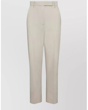 Thom Browne Cotton Relaxed-Fit Tailored Trousers - White