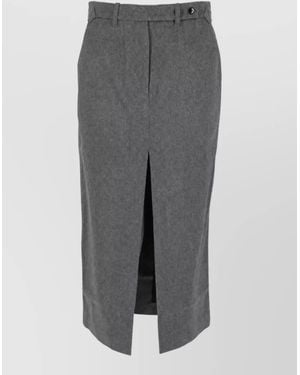 Co. Cashmere-Blend Tailored Pants - Gray