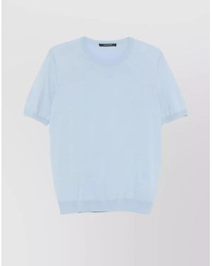 Tagliatore Crew Neck T-Shirt - Blue