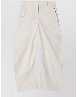 Acne Studios Tailored Pants Belt Loops Side Pockets - White