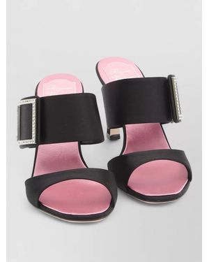Roger Vivier Satin Mules - Pink