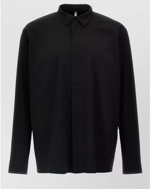 Veilance Cotton Long-Sleeve Shirt - Black