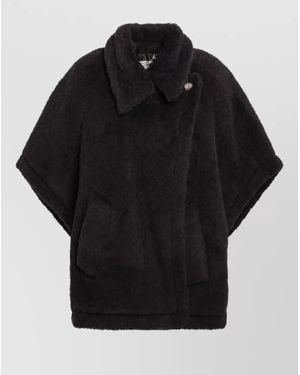 Max Mara Faux Fur Jacket - Black