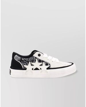 Amiri Leather Low-Top Trainers - Metallic