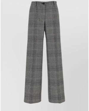 Dolce & Gabbana Cashmere Wide-Leg Trousers - Grey
