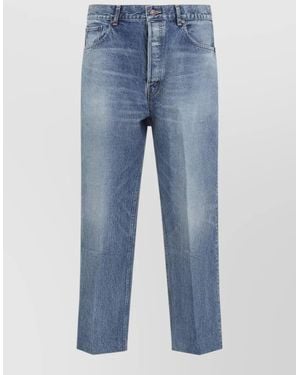 Celine Boyfriend Denim Jeans Straight Leg Five Pocket - Blue
