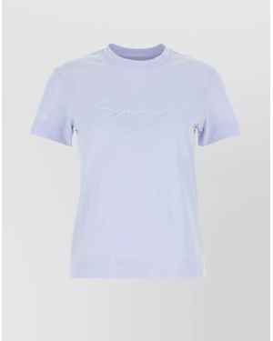 Givenchy Cotton Crew Neck T-Shirt - Purple