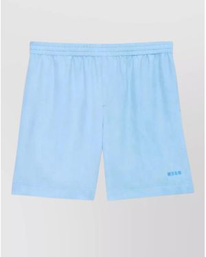 MSGM Relaxed Beach Shorts Warm Weather - Blue