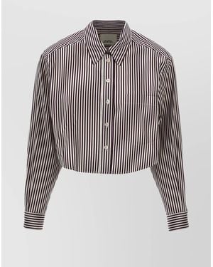 Isabel Marant Cotton Cropped Shirt - Red
