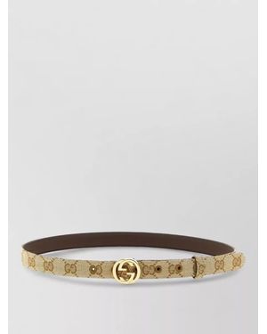 Gucci Gg Crossover Belt Tone Hardware - Grey