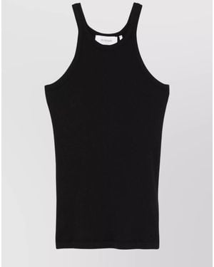 Sportmax Silk Cotton Tank Top - Black