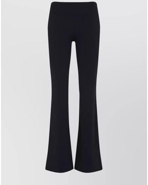 Courreges Low-Rise Flared Trousers - Blue