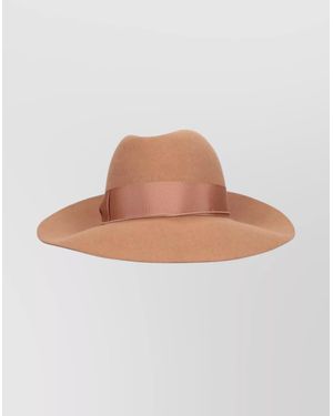 Borsalino Fur Felt Fedora Hat - Multicolour