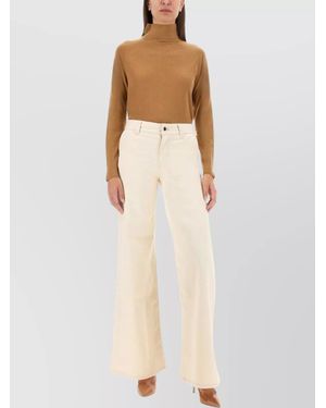 Kiton Slim Fit Turtleneck Knitwear Shirt - White