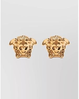 Versace Medusa Head Stud Earrings - Metallic