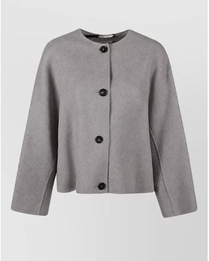 Max Mara Single Breasted Coat - Gray