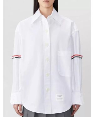 Thom Browne Cotton Oversized Shirt - White