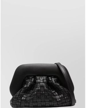 THEMOIRÈ Braided Leather Clutch Bag And Strap - Black