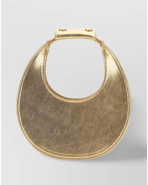 STAUD Moon Leather Shoulder Bag - White