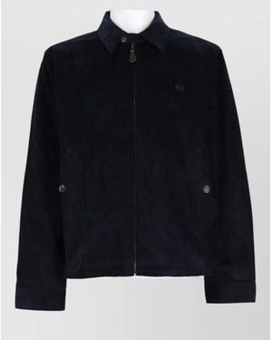 Wales Bonner Leather Coat - Black