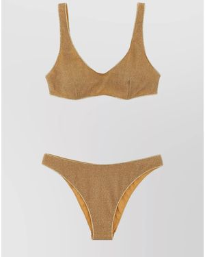 Oséree Glitter Bikini Set - White