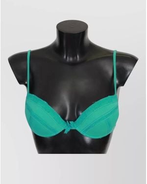 Ermanno Scervino Push Up Bra Cotton Underwear Everyday Style - Blue