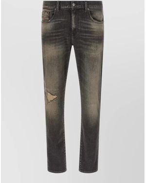 DIESEL D Strukt Jeans Straight Leg Five Pocket - Gray