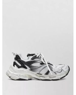 Balenciaga Chunky Sole Mesh Upper Lace Up Trainers - White