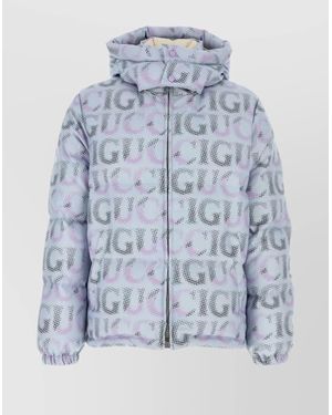 Gucci Printed Polyester Down Jacket - Blue