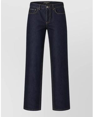 Dolce & Gabbana Denim Straight-Leg Pants - Blue