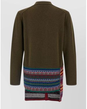 Comme des Garçons Jacquard Cardigan - Green
