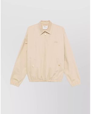 Drole de Monsieur Casual Jacket Featuring Vertical Stripes - Natural