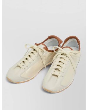 Jacquemus Leather Low-Top Trainers - Natural