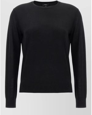 Theory Wool Regular-Fit Jumper - Black